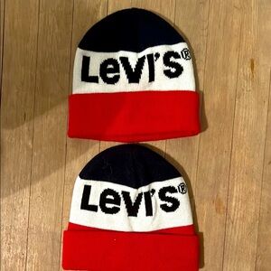 Levi's Red and Black and white Hats